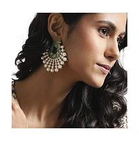 Sohi Circular Pearl Drop Earrings