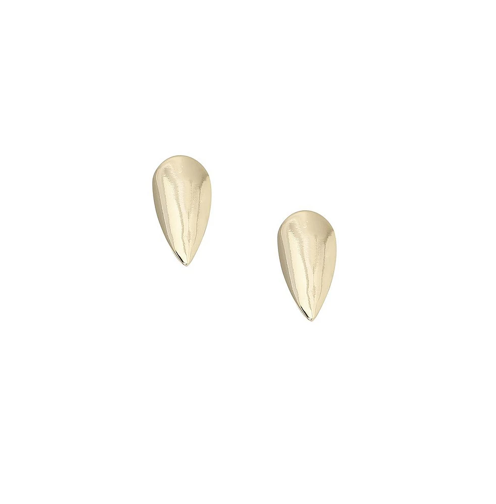 Minimal Almond Stud Earrings