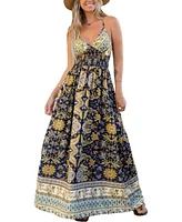 Cupshe Women's Mixed Paisley Boho Maxi Beach Dress