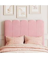 gaomon Twin Bed Frame with Under-Bed Drawer, Pink Velvet Upholstered Platform Bed