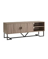 Slickblue Tv Media Entertainment Console for Stylish and Organized Living Room Storage