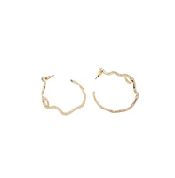 Party Stone Hoop Earring