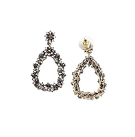 Sohi Clustered Hollow Teardrop Earrings