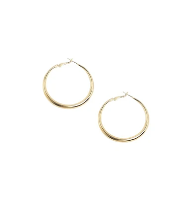 Sohi Minimal Circular Hoop Earrrings