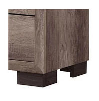 Slickblue Nightstand with 2 Drawers for Practical and Stylish Bedroom Storage