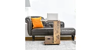 Slickblue Modern C-Shaped Sofa Side Table for Convenient and Space-Saving Living Room Use