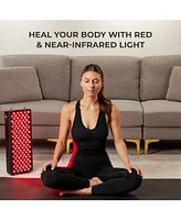 LifePro Red Light Therapy Panel for Face and Body – Near Infrared Light Device for Relaxation and Wellness, Portable and Stable Design