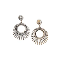 Sohi Hollow Circular Drop Earrings