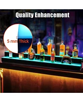 gaomon 60-Inch Acrylic Led Wine Display Rack - Remote Control, App-Controlled, Modern Design, Two-Step Shelf, and Home Bar Accessory