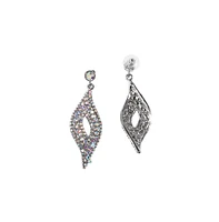 Crystal Bow Drop Earrings