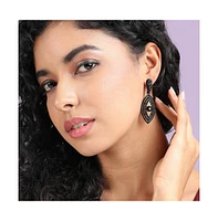 Crystal Hanging Eye Drop Earrings