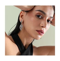 Sohi Intricate Leaf Drop Earrings