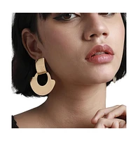 Sohi Metallic Drop Earrings