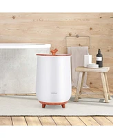 Costway 23L Bathroom Towel Warmer Bucket 4 Timer with Fragrance Holder & 3-Level Heating