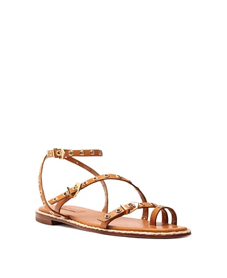 Schutz Women's Annete Round Toe Flat Sandals
