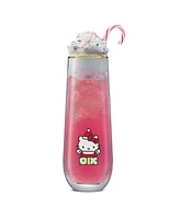 JoyJolt Hello Kitty and Friends Holiday Stemless Flutes, Set of 4