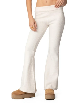 Edikted Women's Plush Flared Pants