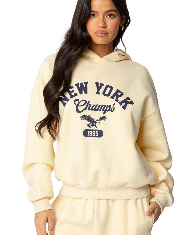 Edikted Women's New York Champs Hoodie