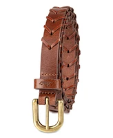 Levi's Women's Fully Adjustable Skinny Braided Genuine Leather Belt