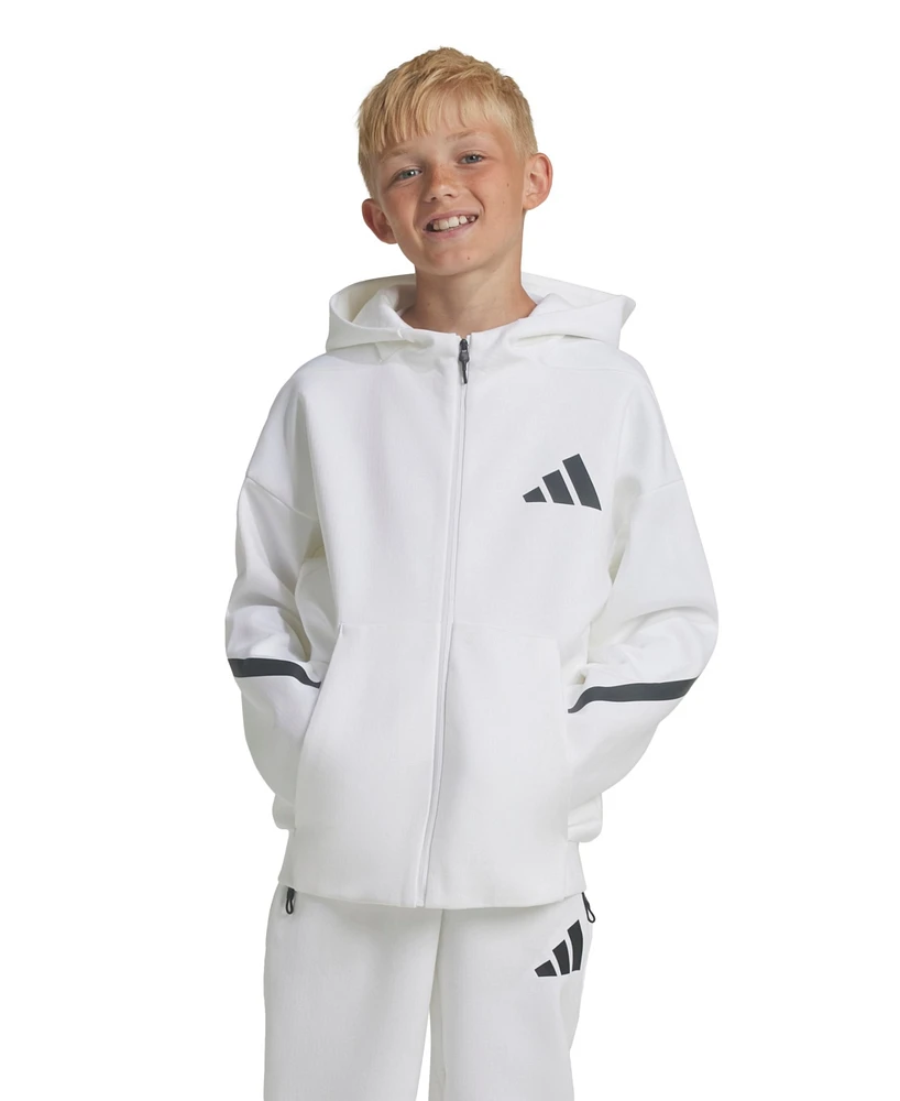 adidas Big Boys Full-Zip Hooded Track Jacket