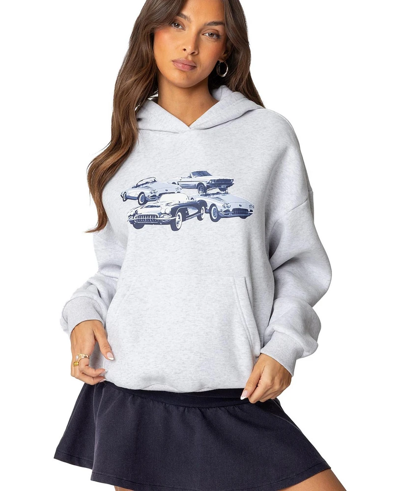 Edikted Women's Retro Rides Hoodie