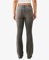 True Religion Women's Becca Mid Rise Big T Bootcut Jeans