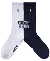 Polo Ralph Lauren Men's 2-Pk. New York Running Crew Socks