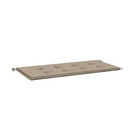 vidaXL Garden Bench Cushion Taupe 47.2"x19.7"x1.2" Oxford Fabric