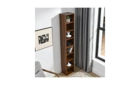 Slickblue Multi-Functional Double-Decker Bookcase for Space-Saving and Versatile Storage