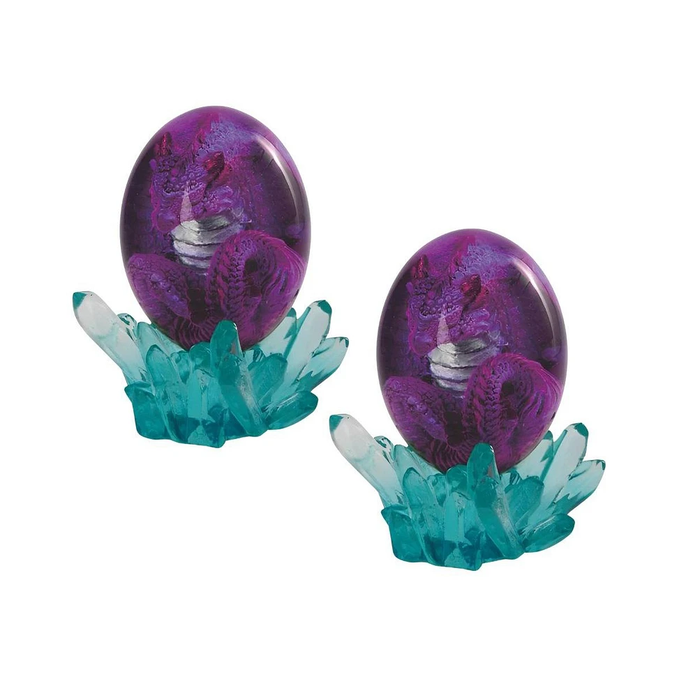 Fc Design "2-pc Set" 5"H Purple Dragon in Arcylic Egg with Faux Crystal Figurine Statue Ornament Home Room Office Decor and Perfect Ideas for Housewar