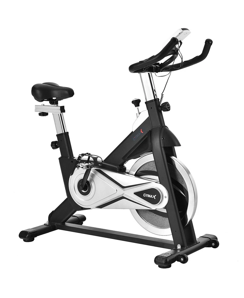 Gymax Stationary Exercise Bike Fitness Cycling Bike W/40 Lbs Flywheel Home Gym Cardio