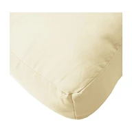vidaXL Pallet Cushions 3 pcs Cream White Oxford Fabric