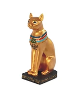 Fc Design "2-pc Set" 8.5"H Ancient Egyptian Cat Goddess Bastet Black and Gold Bast Figurine Statue Ornament Home Room Office Decor and Perfect Ideas f