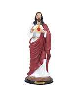 Fc Design "2-pc Set" 9"H Sacred Heart of Jesus Statue Holy Figurine Statue Ornament Home Room Office Decor and Perfect Ideas for Housewarming, Holiday