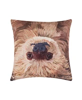 18" x 18" Sloth To Do Indoor/Outdoor Decorative Throw Pillow