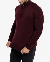 X-Ray Men's Quarter-Zip Pullover Sweater