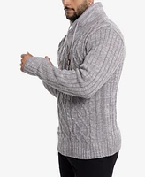 X-Ray Men's Shawl Neck Knit Sweater