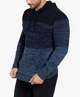 X-Ray Men's Color Blocked Hooded Sweater