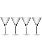 Godinger Sullivan Street Fluted Martini Glasses, Set of 4