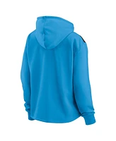 Fanatics Women's Blue Charlotte Fc Fleece Quarter-Zip Hoodie