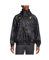 Nike Men's Black Liverpool Windrunner Anorak Half-Zip Jacket