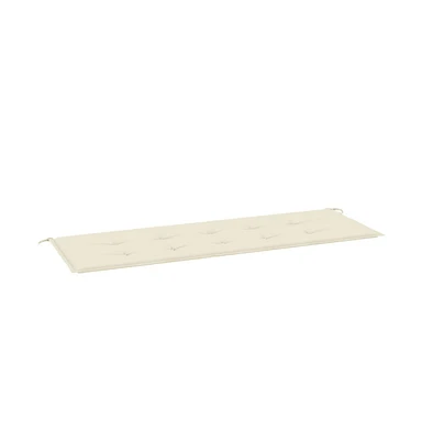 vidaXL Garden Bench Cushion Cream 59.1"x19.7"x1.2" Oxford Fabric