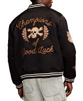 Lucky Brand Men's Embroidered Varsity Jacket