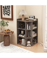 Slickblue Three-Layer Corner Cabinet for Space-Saving and Stylish Storage