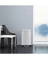 Mega Casa 10.6 Gal./40 Liter Stainless Steel Rectangular Step-on Trash Can for Kitchen