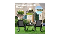 Slickblue Stylish Patio Rocking Chair for Comfortable Outdoor Relaxation