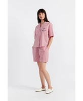 Chinti & Parker Snoopy Anchor Short Sleeve Shirt and Shorts Set