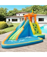 Costway Kids Bounce House Castle Splash Water Pool Without Blower