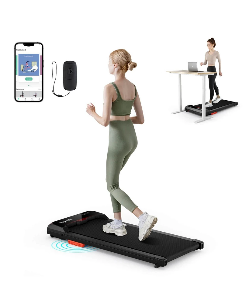 Walking Pad 2.5HP Under Desk Treadmill with Remote Control App-Enabled for Home