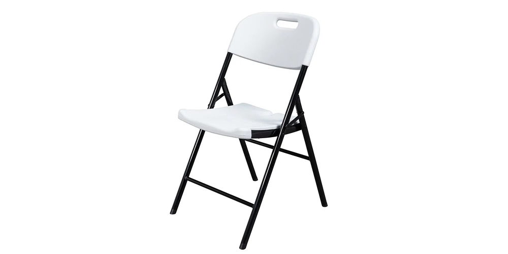 2-Piece Garden Folding Chair Set Comfortable Outdoor Chairs for Patio and